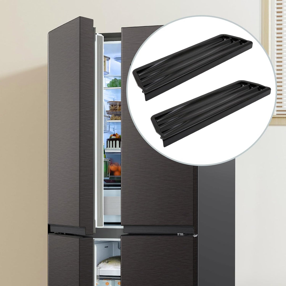 Pack of 2 Refrigerator Dispenser Grille Replacement for Whirlpool & Kenmore Models, Replaces 2206670B WP2206670B W10171993 W10189532 WP2206670BVP
