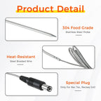 MOOTVGOO 2 Pack Temperature Meat Probe Replacement for Rec Tec, Recteq