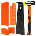 43-Piece Laminate Flooring Tools, Durable Pull Bar, Solid Double Sided Tapping Block, 40 Spacers, 33mm Double-Faced