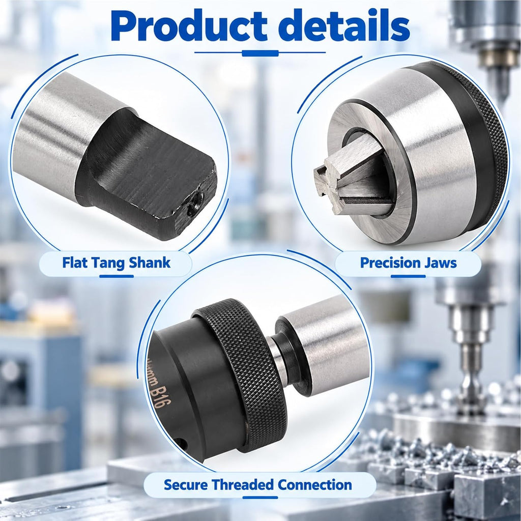 Keyless Drill Chuck, MT3-B16 0.5-16mm Quick Release with Morse Taper