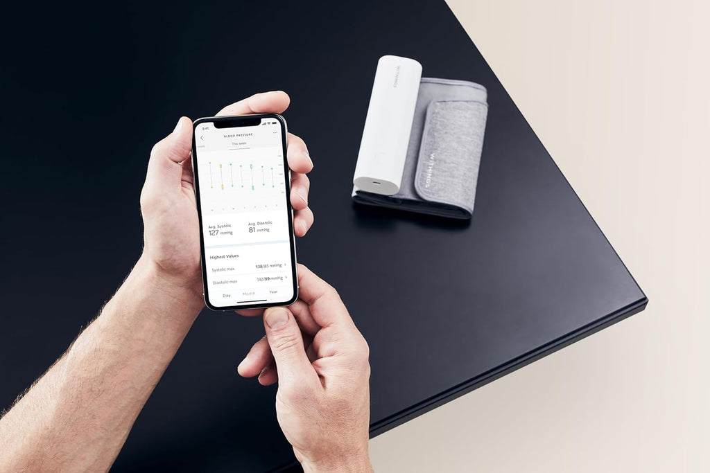 BPM Connect - Digital Blood Pressure Cuff & Heart Rate Monitor - Blood Pressure Machine Arm Cuff, FDA Cleared