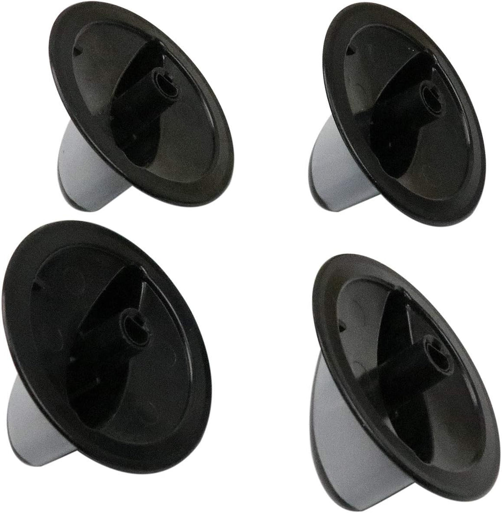 BestParts 74011287 Surface Gas Range Burner Control Knob - Black - 4 Pack