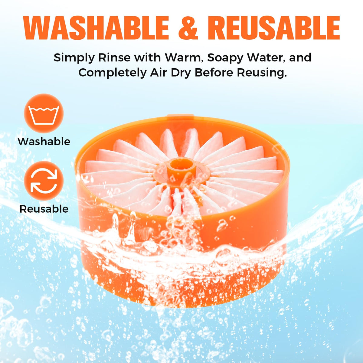 MOOTVGOO 4 Pack Vacuum Filters Replacement for Black & Decker PowerSeries