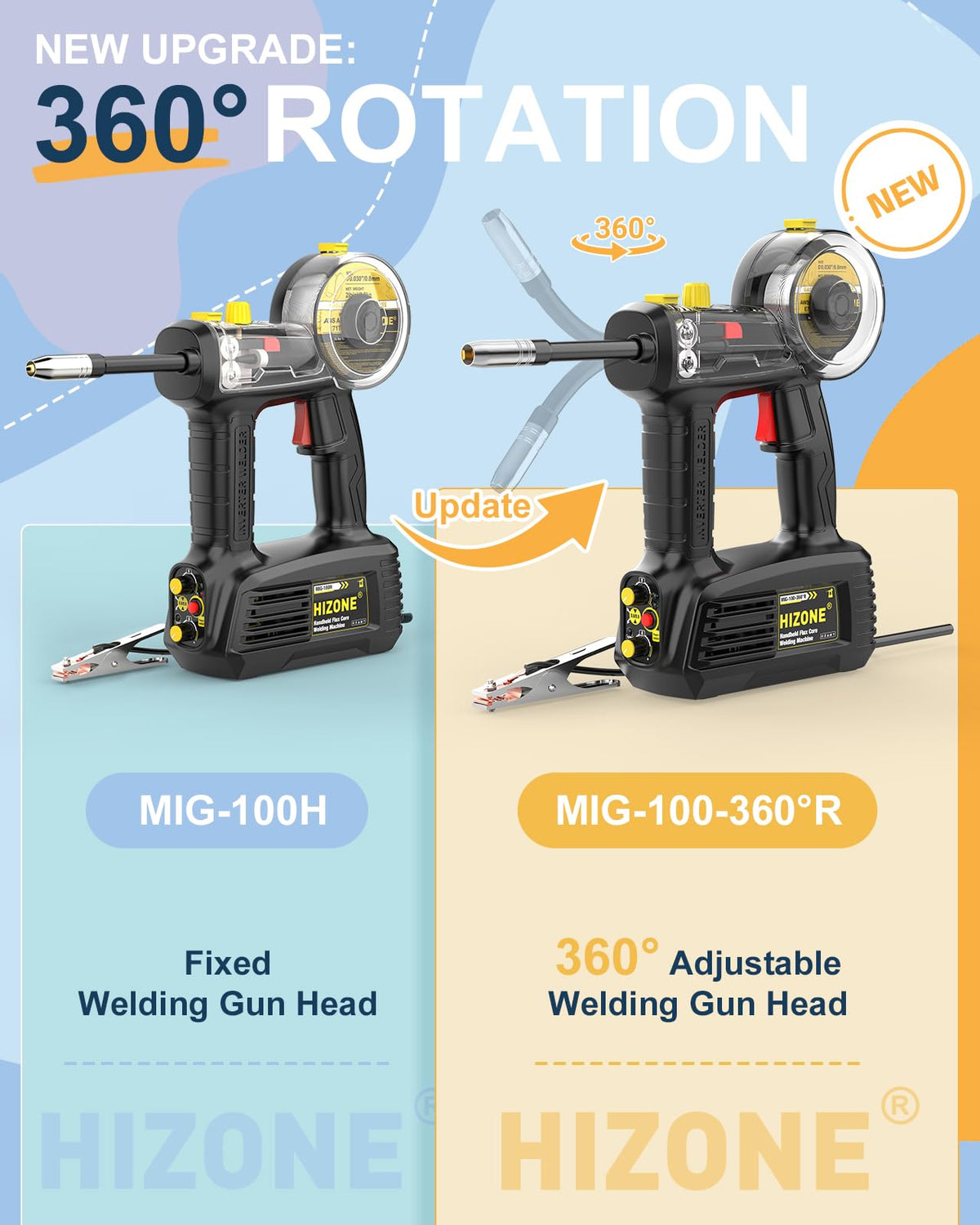 HIZONE 100A 360° MIG Torch Welder