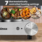 Hot Plate, CUSIMAX Electric Burner 1500W Single Burner for Cooking, Silver