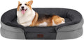 Orthopedic Dog Bed for Medium Dogs with Gel Memory Foam, Waterproof Dog Sofa, Washable Pet Bed with Four Sided