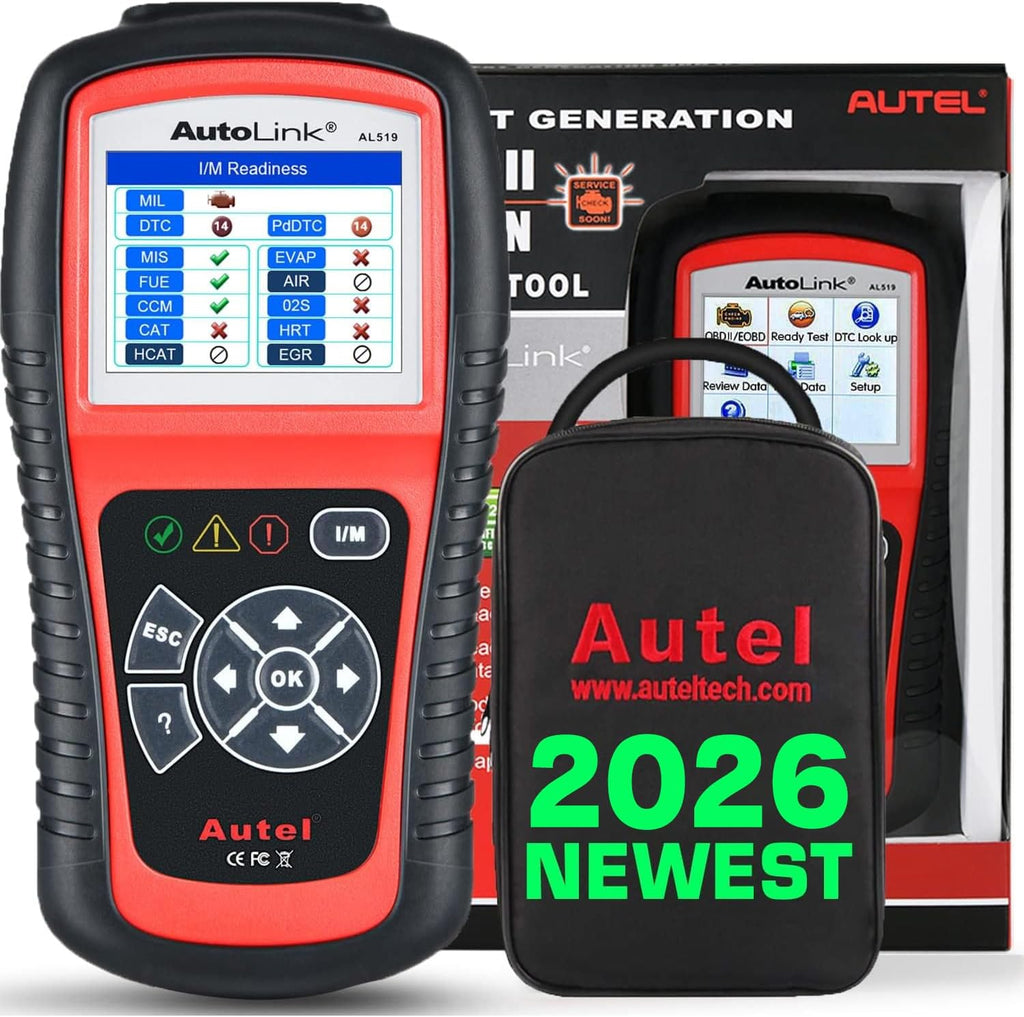 AutoLink AL519 Enhanced Universal OBD2 Scanner Car Diagnostic Tool | Enhanced Mode 6, Check Engine Code Reader, CAN