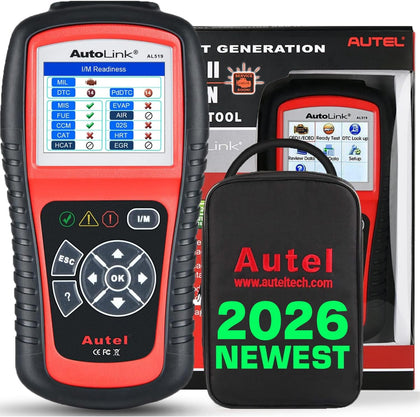 AutoLink AL519 Enhanced Universal OBD2 Scanner Car Diagnostic Tool | Enhanced Mode 6, Check Engine Code Reader, CAN