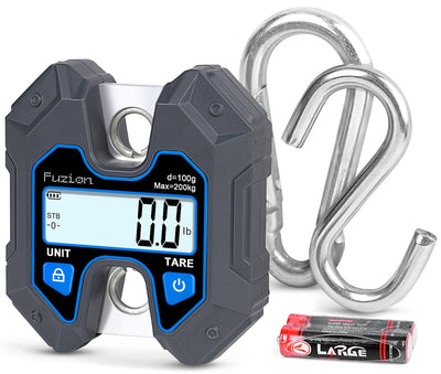Hanging Scale 440lb/200kg, Mini Crane Scale, Snap-Fit Lifting Ring