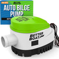 Automatic Bilge Pump 750 GPH 12V with Built-In Float Switch, 3/4 Inch