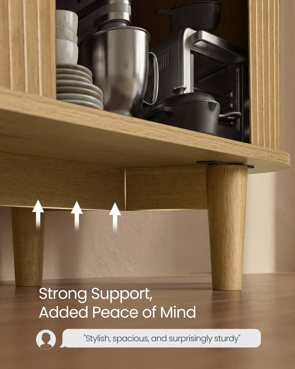 Storage Cabinet, Sideboard with Adjustable Shelves