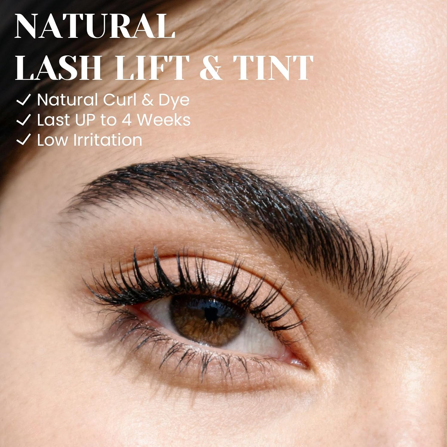 4 in 1 Lash Lift and Black Color Kit Eyelash Perm Brow Lamination | Includes 15ml black coloring cream and upgraded