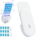 Flying Insect Trap, 2 in 1 Indoor Plug-in Fruit Fly Trap, 2 Trap White and 12 Glue Cards, Fruit Fly Traps for Gnat