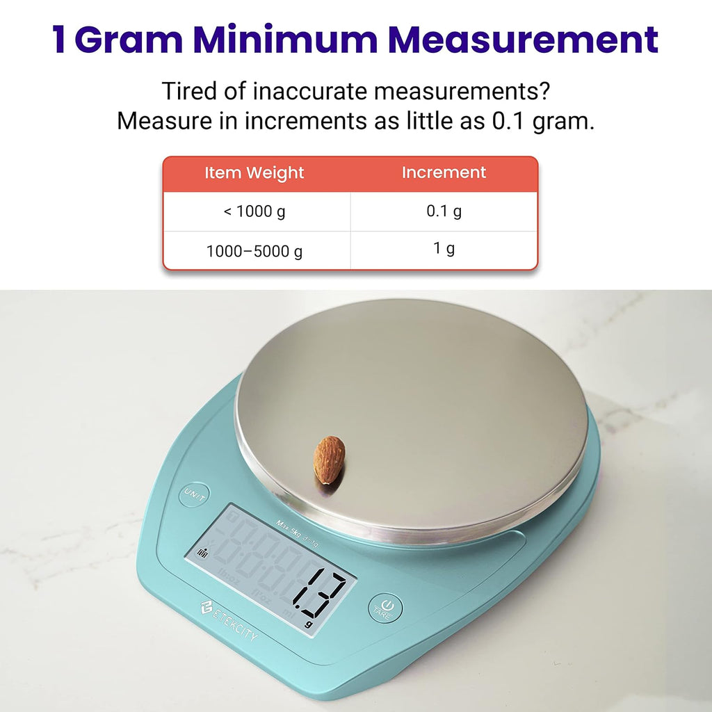 Food Kitchen Scale with Bowl, 0.1g, Grams and Ounces