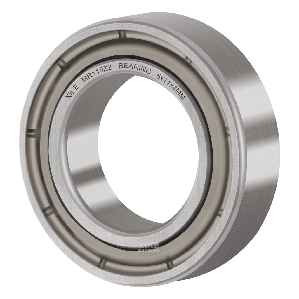 XIKE 10 Pcs MR115ZZ Bearings 5x11x4mm, Double Shield Seals Metal.