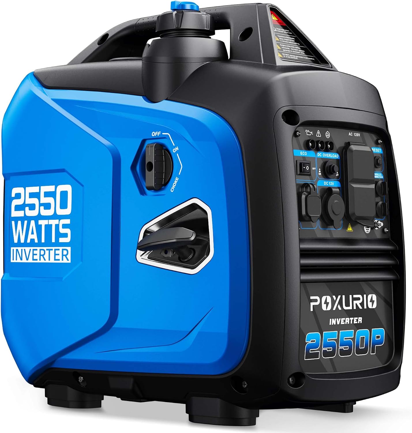 2550-Watt Portable Inverter Generator for Home Use, 1.06Gallon Large Fuel Tank Up to 10 Hours Use, 120V Gas Powered