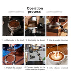 58mm Bottomless Portafilter for E61 Group Head, Brown