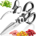 Kitchen Shears by Gidli - Liftime Replacement Warranty* - Includes Seafood Scissors As a Bonus - Heavy Duty Utility