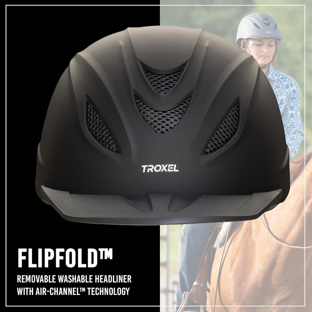 Intrepid Saddle Horse Riding Helmet, Low-Profile Adjustable Design, Safety Horseback Riding Gear