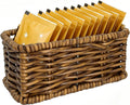 Sugar Packet Holder 4.9in Rattan-Style for Coffee Bar