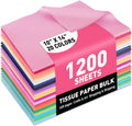1200 Sheets Tissue Paper,20-Color 14"X10" Tissue Paper for Gift Bags