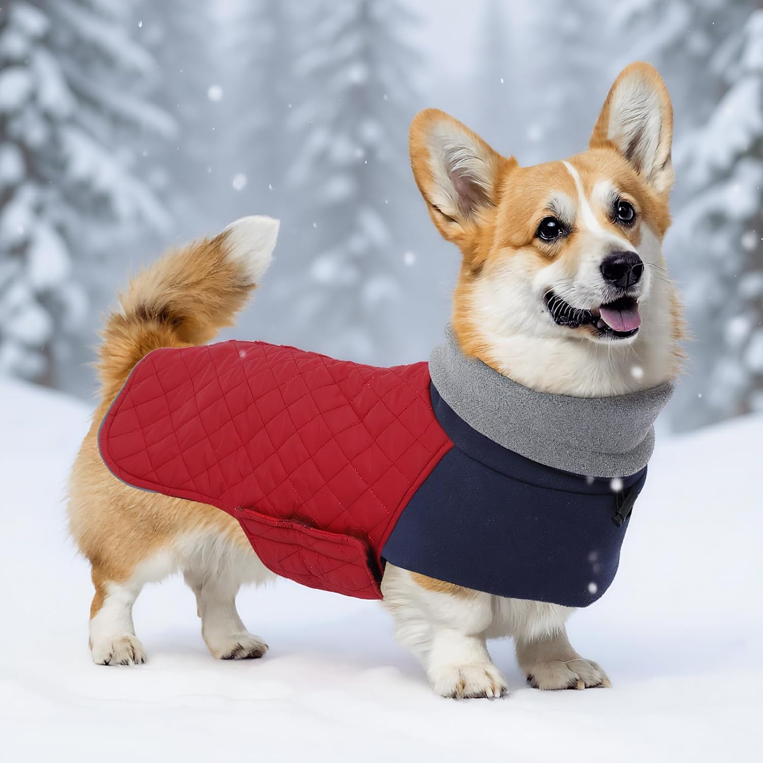 Corgi Sweater for Dogs Corgi Clothes,Miniature Corgi Coat,Corgi Jacket for Dogs Warm Waterproof Windproof,High