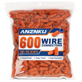ANZNKU 600 PCS Orange Wire Connectors Nuts, Electrical Wire Caps Bulk