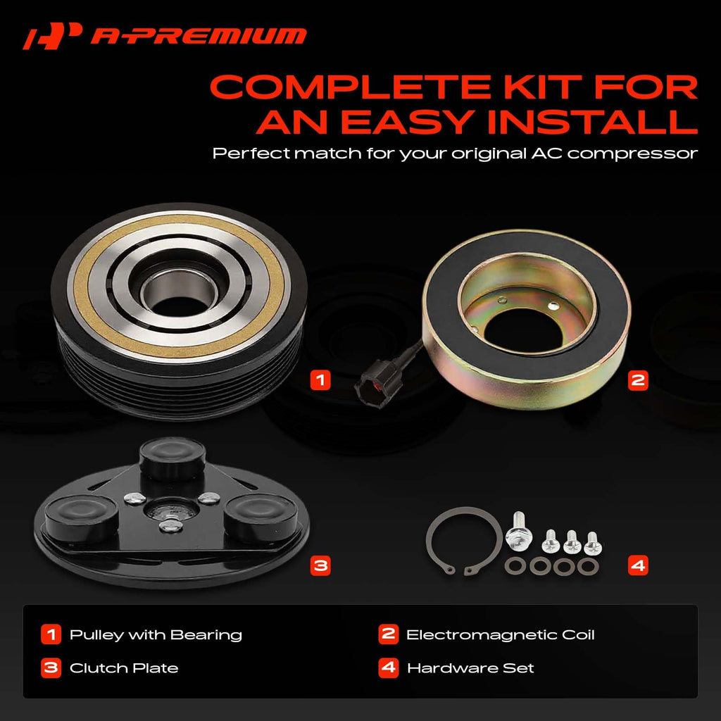 A-Premium Air Conditioner AC Compressor Clutch Kit