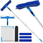 12.2FT Professional Window Cleaning Tools, 14'' Squeegee