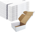 7x7x3 Inch Shipping Boxes 25 Pack,White Craft Gift Boxes,Bulk of Mailers