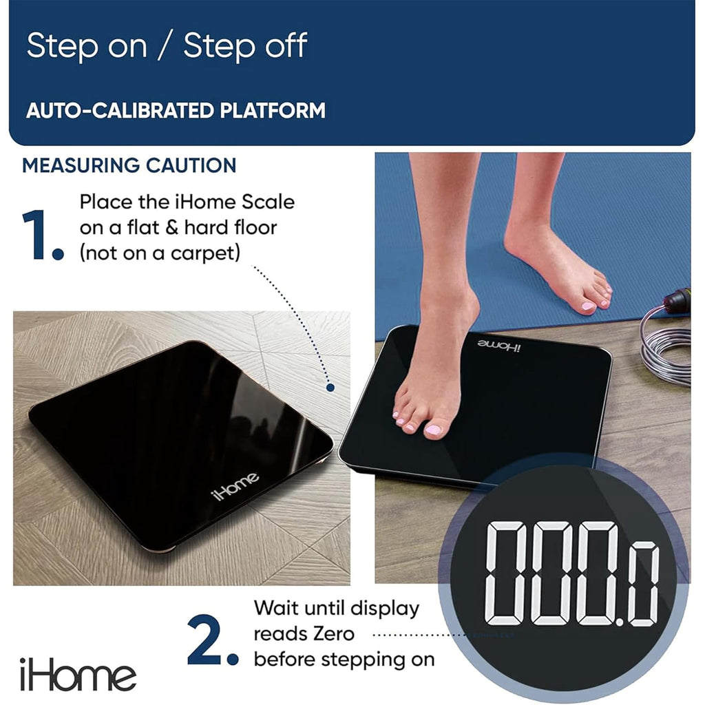 Digital Scale, Bathroom Scale, Batteries Included, Scale Body Weight, Weight Scale, Bathroom Scales for Weight