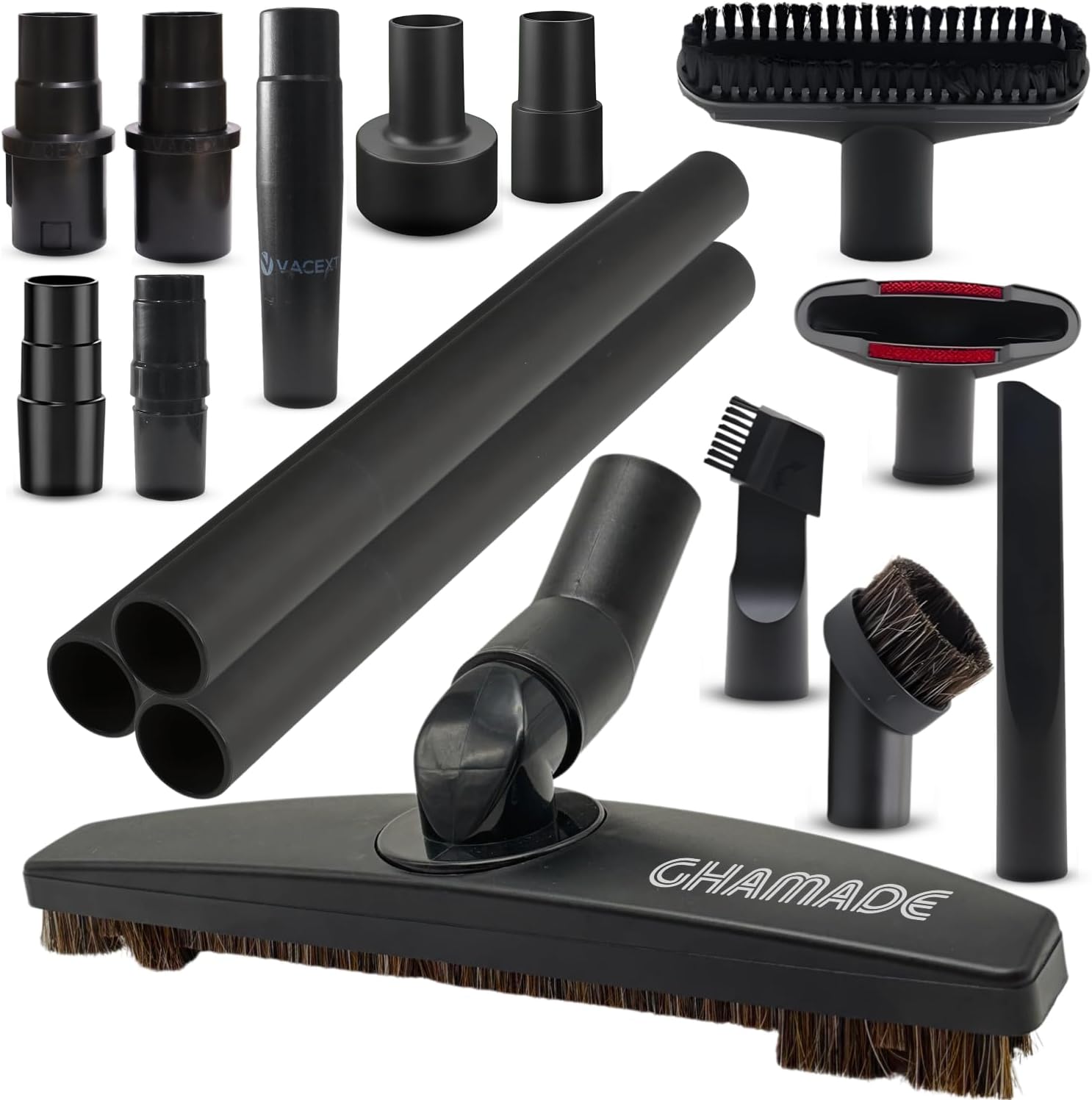 Universal Vacuum Attachments Hardfloor Brush and Replacement Accessories for Vacuum Cleaners - Horsehair Hardwood