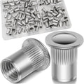 #8-32 Rivet Nut,100Pcs Stainless Steel 304 Threaded Rivnuts Insert