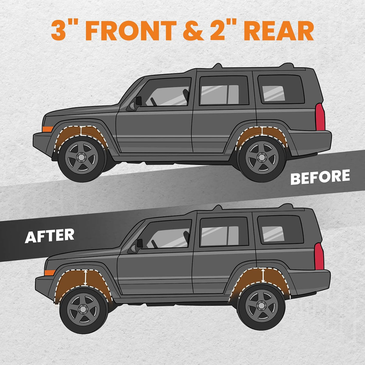 maXpeedingrods 3" Front 2" Rear Lift Kit for Ford Explorer 2006-2010