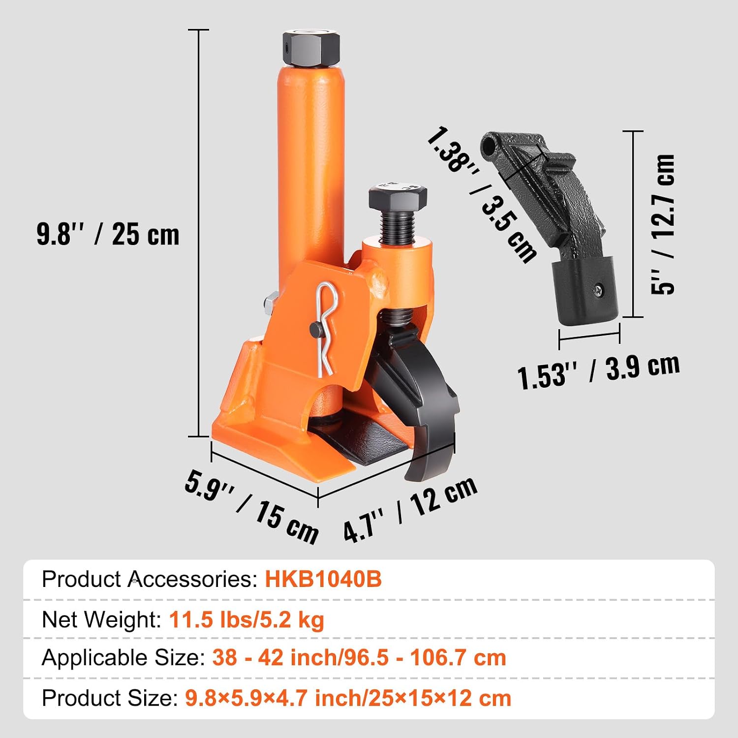 Manual Tire Bead Breaker, 38"-42" Tires Changer Tool with Rubber Pad, Protect Aluminum Alloy Hubs, Easy-Operated Tire