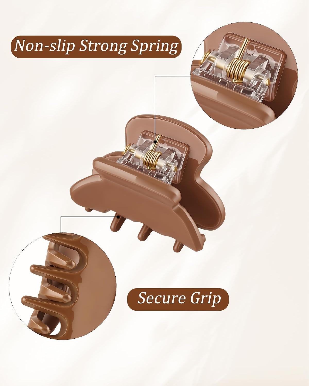 6 Pcs Small Hair Clips Mini Claw Jaw Clips Women Girls Strong Grip