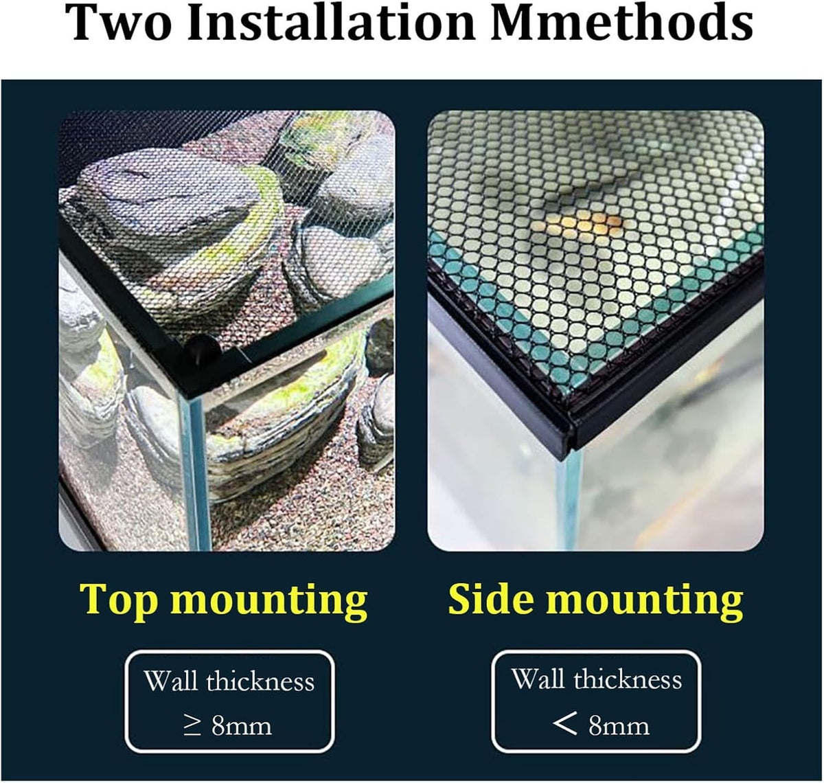 Magnetic Mesh Aquarium Lid, Cat Proof Fish Tank Lid, Anti-Jumping Cover