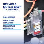 Blue Sea Systems ST Blade Compact Fuse Block, 4 Circuits
