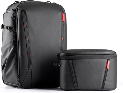OneMo 2 25L-33L Camera Backpack with Shoulder Bag for Photographer | Waterproof DSLR Camera Pack for