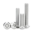 2Pcs M12-1.75x35mm Button Head Socket Cap Bolts Screws with Hex Wrench