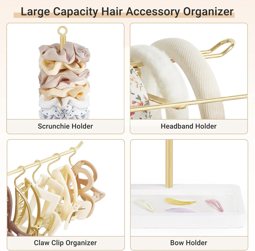 Headband Holder Metal Hair Accessories Organizer Storage Claw Clip | Multifunctional Stand Display Scrunchies