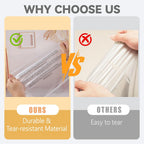 200 Count 18x24” Clear Poly Bags with Suffocation Warning Self-Sealing Plastic Bags for Shipping, Retail Packaging
