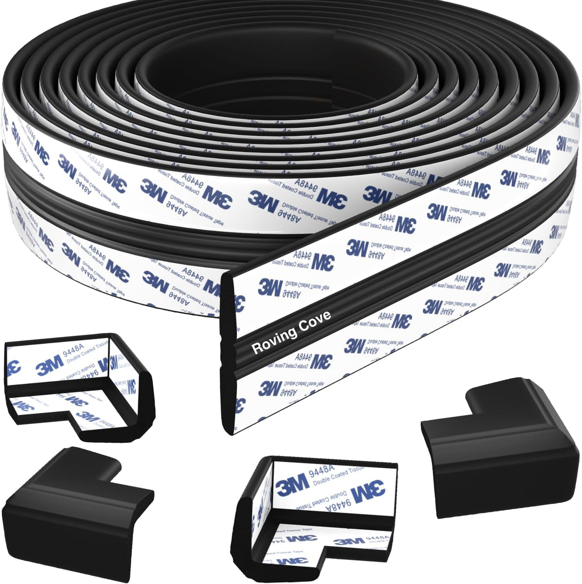Furniture Edge Corner Protector, I-Shape 15ft Edge 4 Corners
