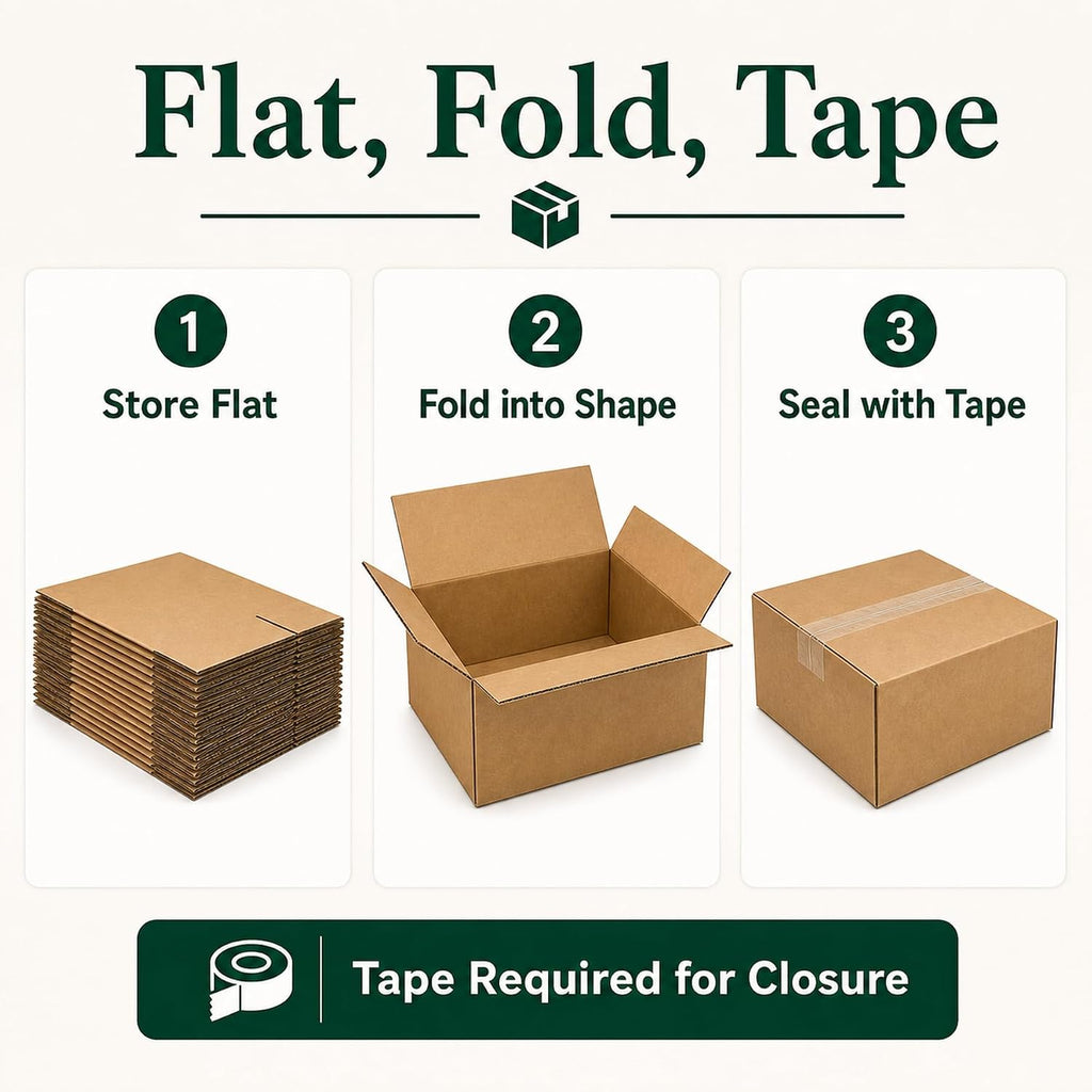 12x9x6 Brown Kraft Shipping Boxes for Small Business, 20 Pack