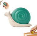 Snail Box Cutter, Cute Mini Package Opener with Ceramic Safety Blade & Magnetic Back, Refillable Utility Knife for