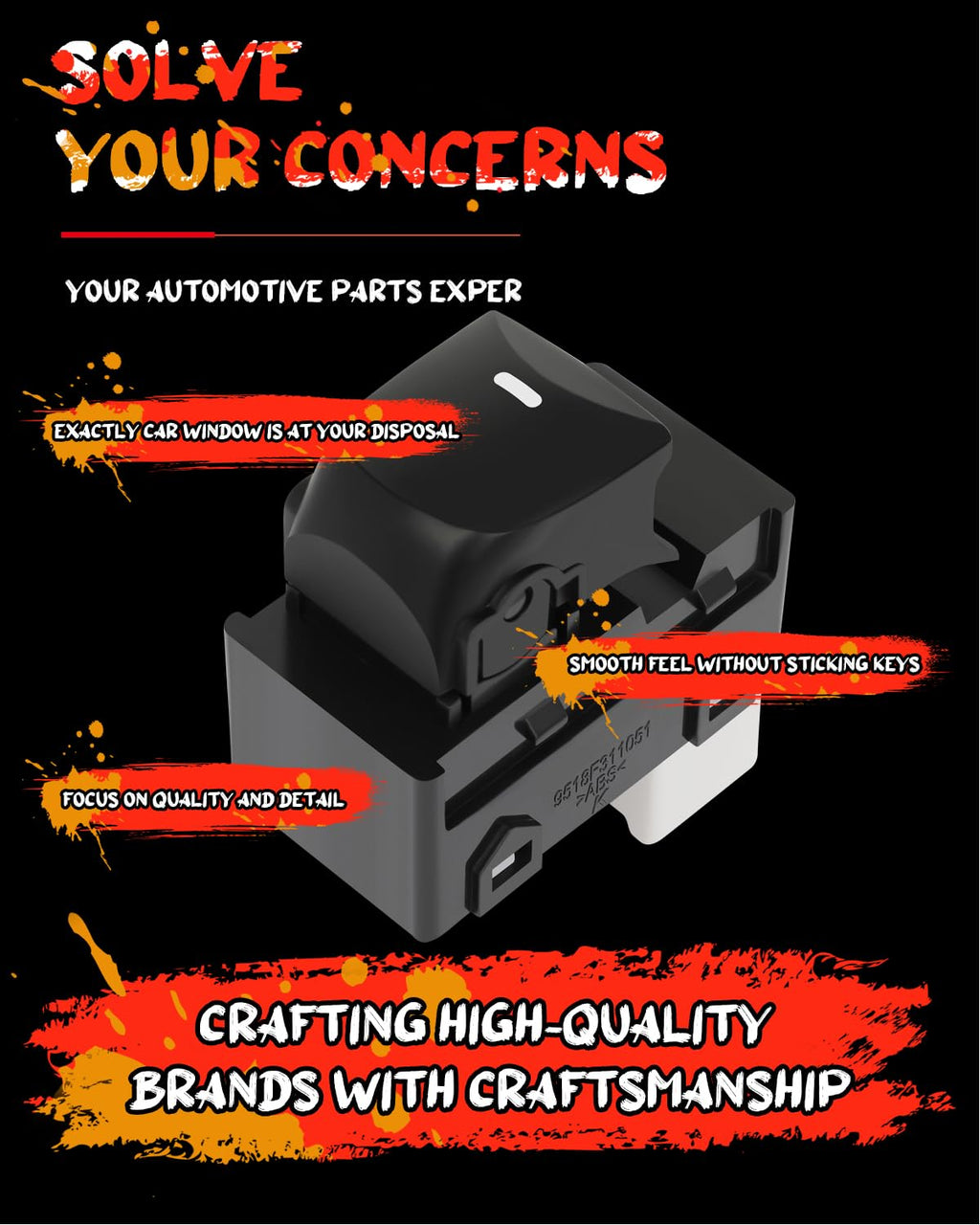 cciyu Driver Side Power Window Switch for Hyundai Elantra 2011-2016