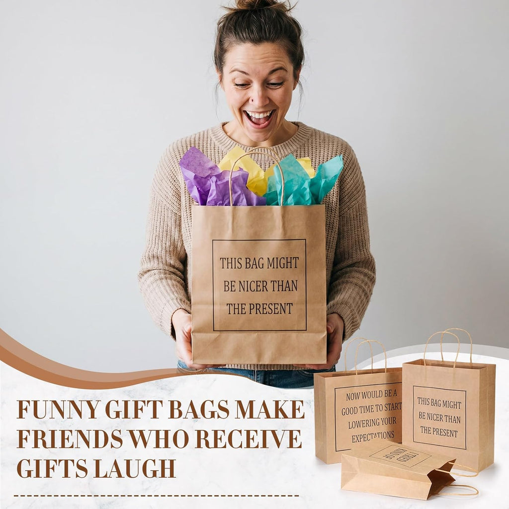24 Pcs Funny Gift Bags Assorted Sizes Funny Assorted Gift Bags