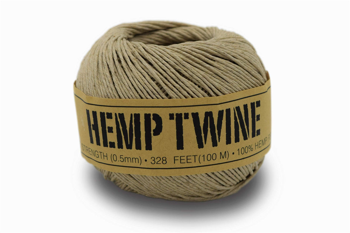 Natural Hemp Twine - Macrame, Jewelry, Garden + Craft - 0.5MM