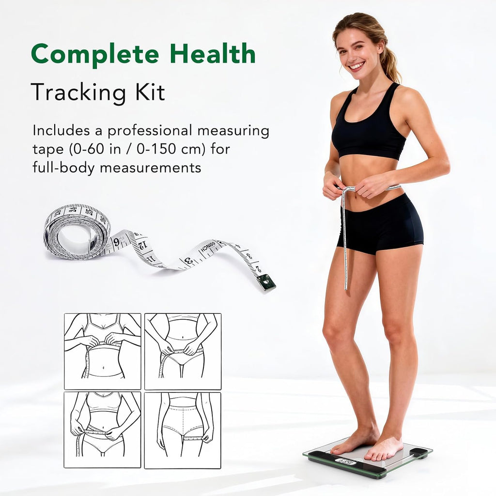Scale for Body Weight, Accurate Bathroom Scales, Digital Weighing Machine for People, 400lb Capacity, LCD Display