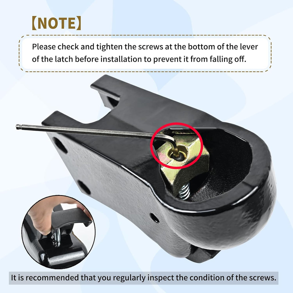 2-5/16" Ball EZ Latch Trailer Coupler Fit Demco 14040-81